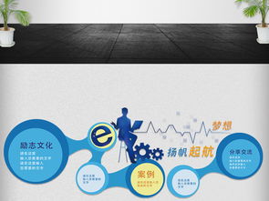 簡約創(chuàng)意科技微立體企業(yè)文化墻設計 數(shù)字文化創(chuàng)意內容應用新篇章